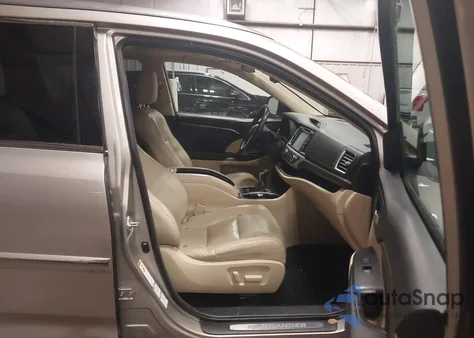 2014 Toyota Highlander Limited V6 from USA, damaged, VIN 5TDDKRFH4ES029518